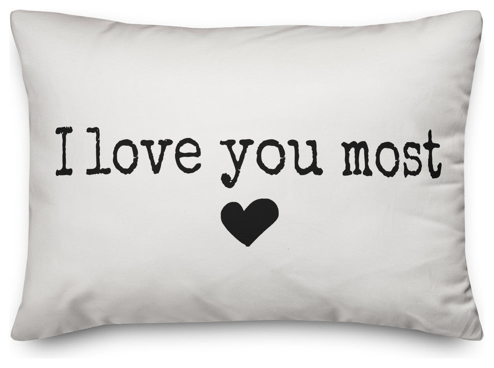 I Love You Most 14x20 Lumbar Pillow