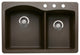 Blanco 440213-3 Diamond 33"x22" Granite Double Bowl Kitchen Sink, Cafe Brown