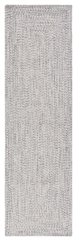 Safavieh Braided BRA201 Rug Machine-Washable, Grey/Ivory, 2'3"x8'