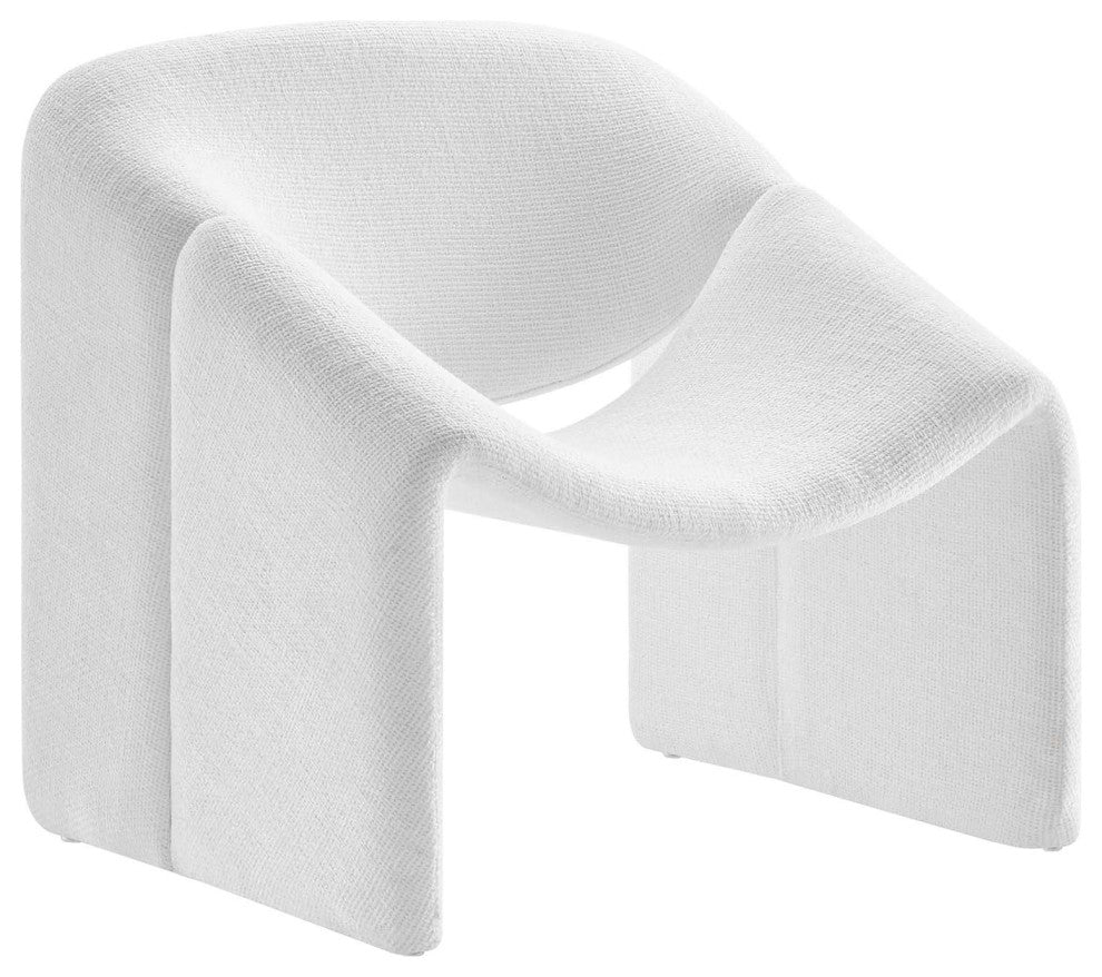 Vivi Chenille Upholstered Accent Chair - Frost