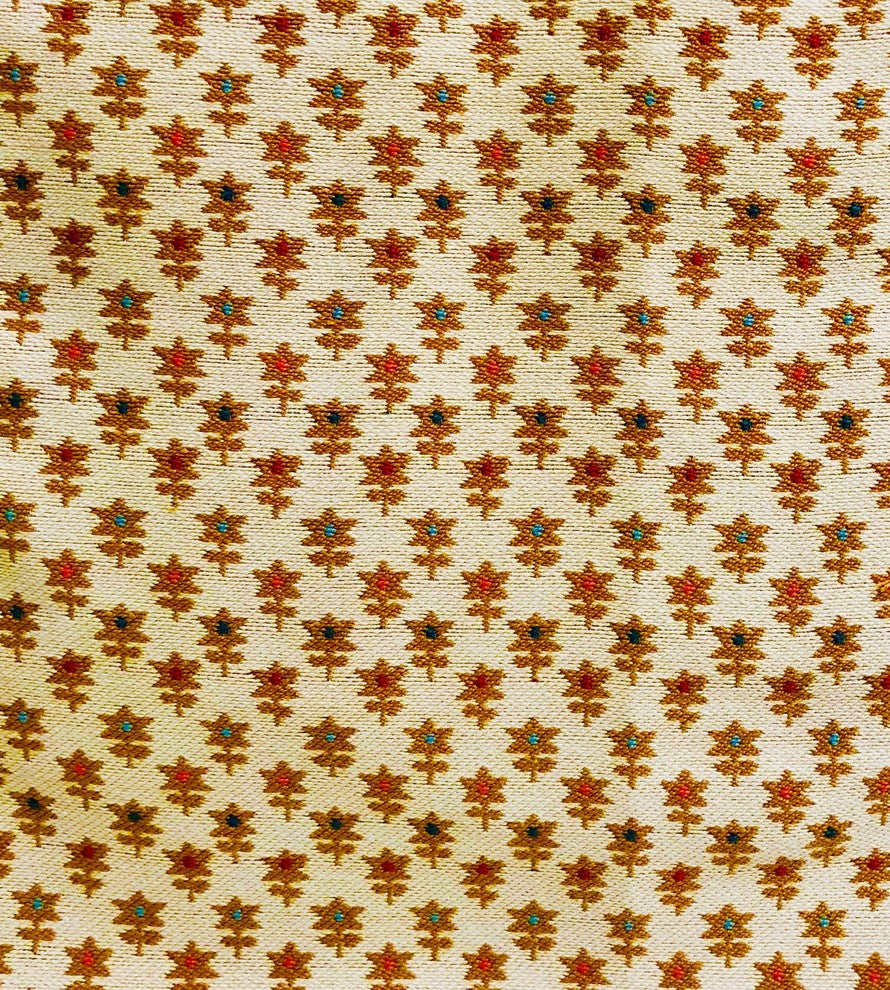 Rosy Posse Orange and Tan Floral Luxury Throw Pillow, 20"x26" Standard