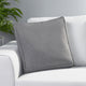 Bernadette Indoor Square Water Resistant 18" Throw Pillow, Charcoal