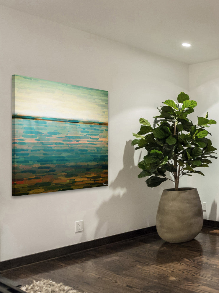 "Ormond Beach" Print on Canvas, 40"x40"