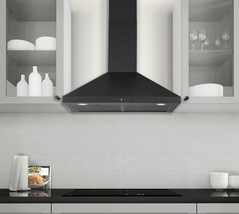 30" Convertible Wall Mount Pyramid Range Hood