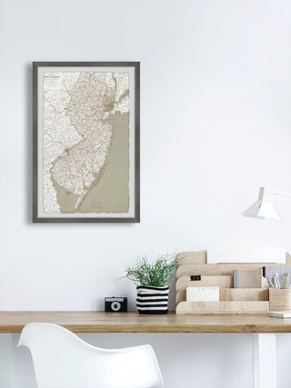 "Green New Jersey" Framed Painting Print, 20x30