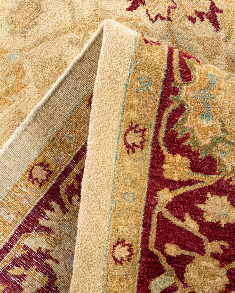 Mogul, One-of-a-Kind Hand-Knotted Area Rug Ivory, 6' 2 x 8' 6