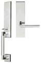 Stockholm Lever, Mortise Full Dummy Handleset, RH, Polished Stainless Steel