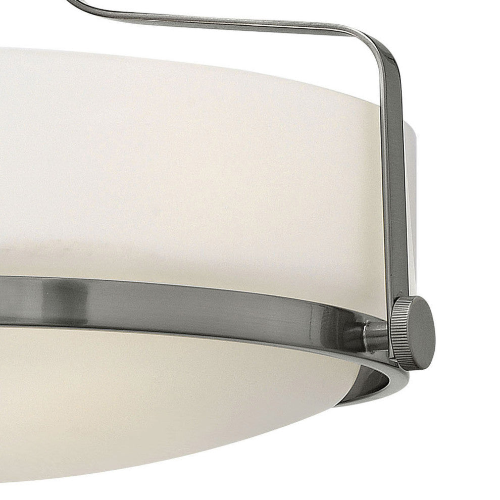 Hinkley Harper 14.5" Semi-Flush Ceiling Light, Brushed Nickel