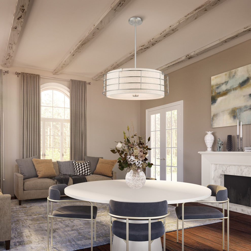 Blanchard 5-Light Brushed Nickel Pendant Chandelier