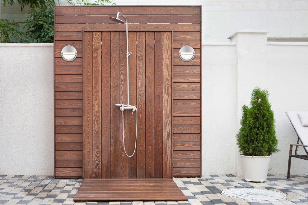 Access Lighting 20260LEDDMG-OPL Clifton 10" Tall LED Outdoor Wall - Satin