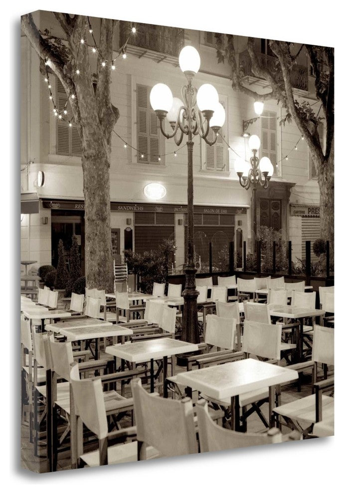 "Cote Dazur Cafe - 1" By Alan Blaustein, Giclee Print on Gallery Wrap Canvas