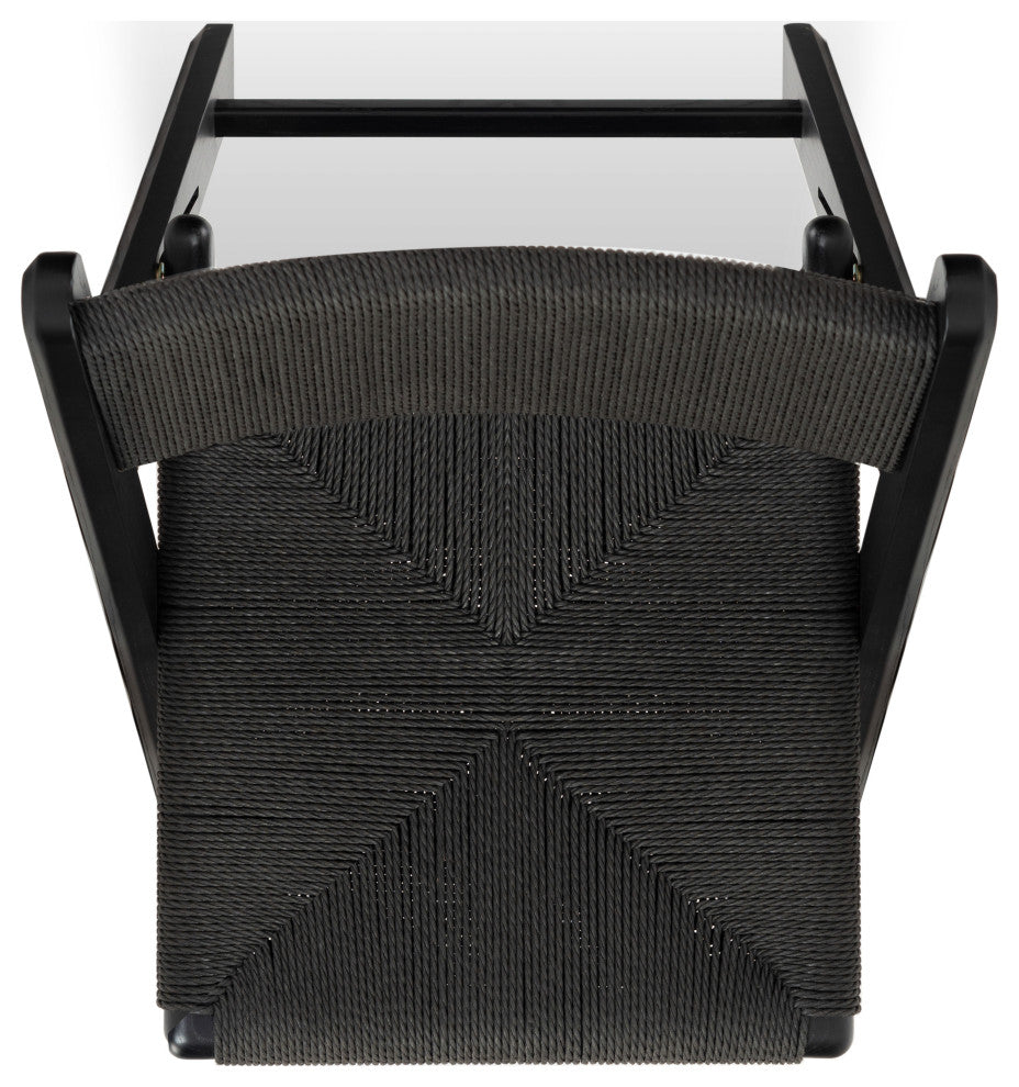 Safavieh Couture Shaylie Folding Dining Chair, Black