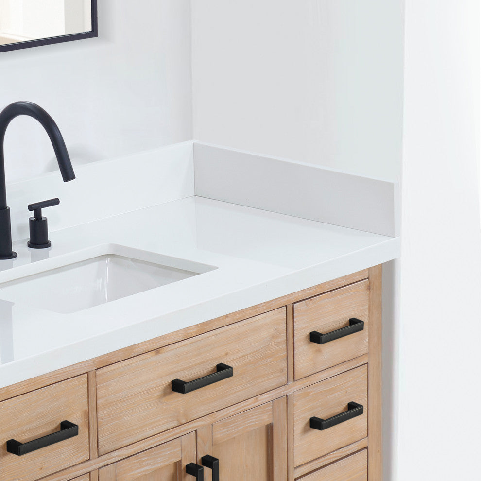 Engineered Stone Vanity Sidesplash, Snow White