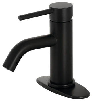 Fauceture LSF8220DL Single-Handle Bathroom Faucet With Push Pop-Up, Matte Black