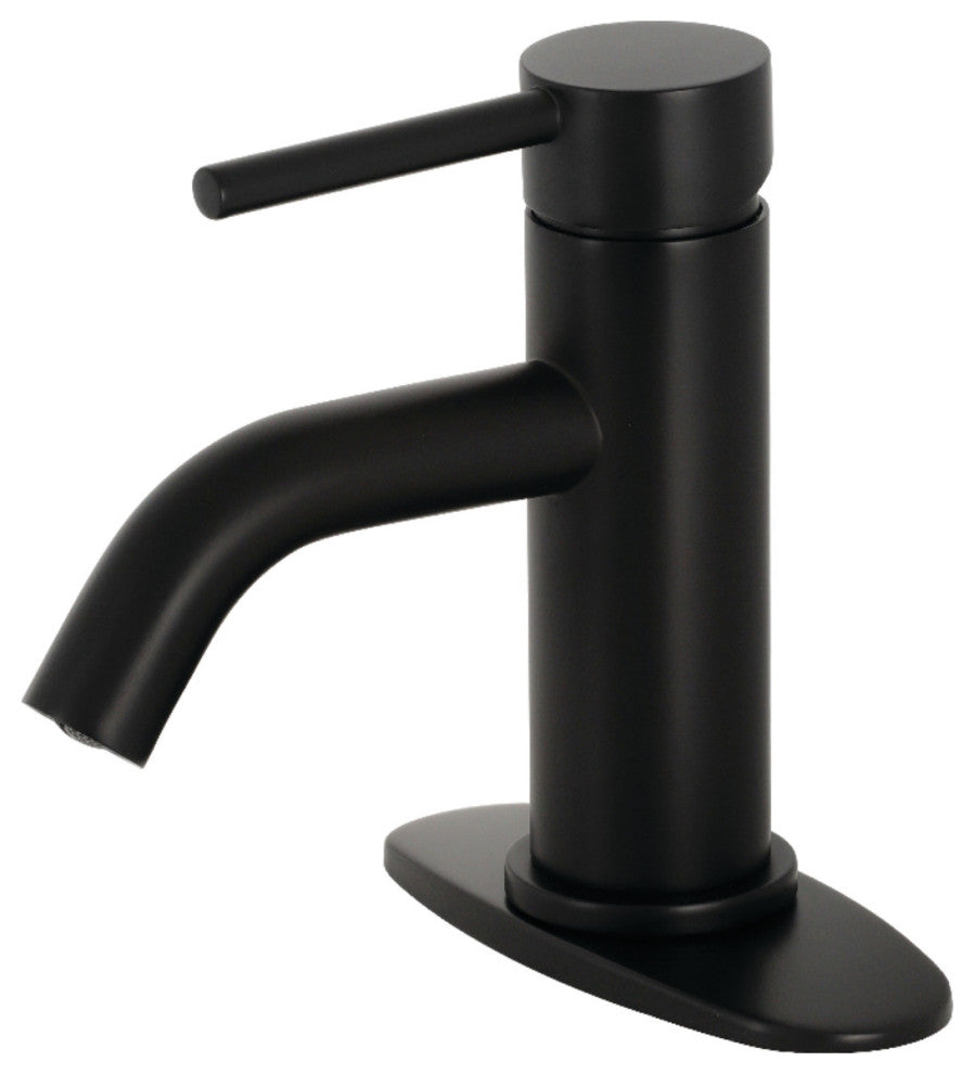 Fauceture LSF8220DL Single-Handle Bathroom Faucet With Push Pop-Up, Matte Black