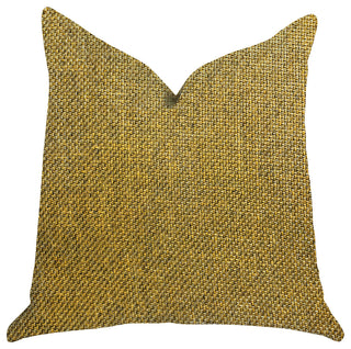 Mustard Seed Luxury Throw Pillow in Dark Yellow, 18"x18"