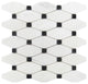Octave Mosaic Tile, Arabescato Carrara, 10 Sq. ft., 12"x12"