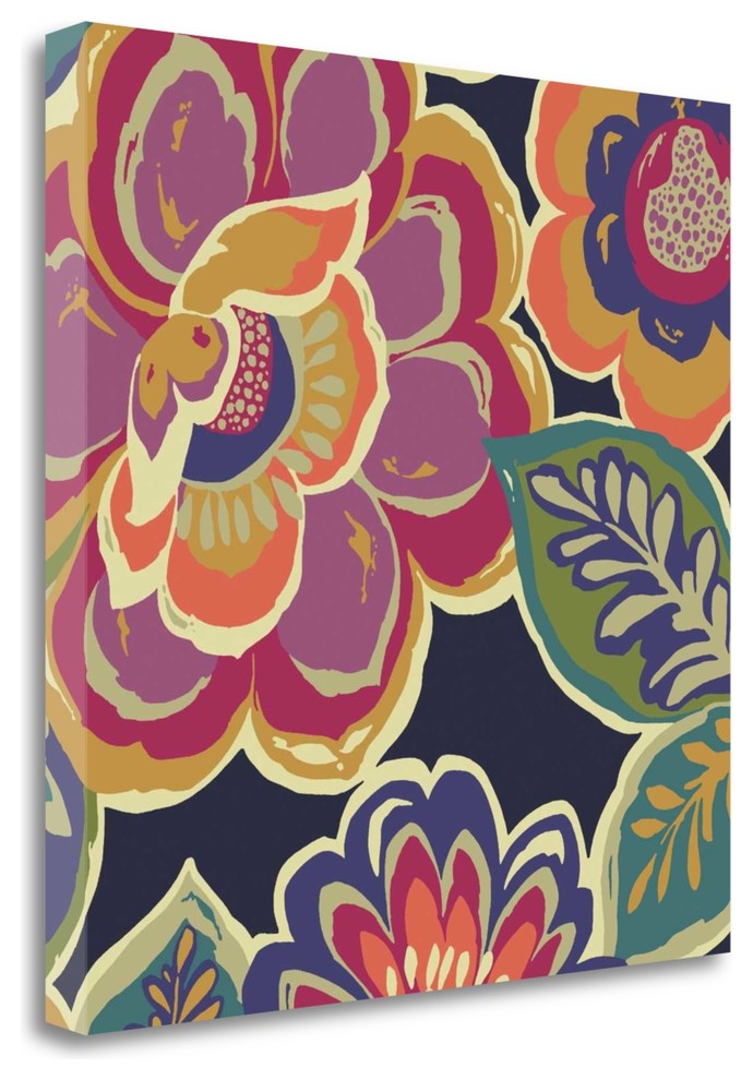 "Floral Assortment Square I" By Wild Apple Portfolio, Gallery Wrap Canvas