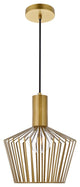 Rose 1-Light Brass Pendant