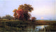 Edward Moran Sunset on the Marsh, 18"x27" Wall Decal Print