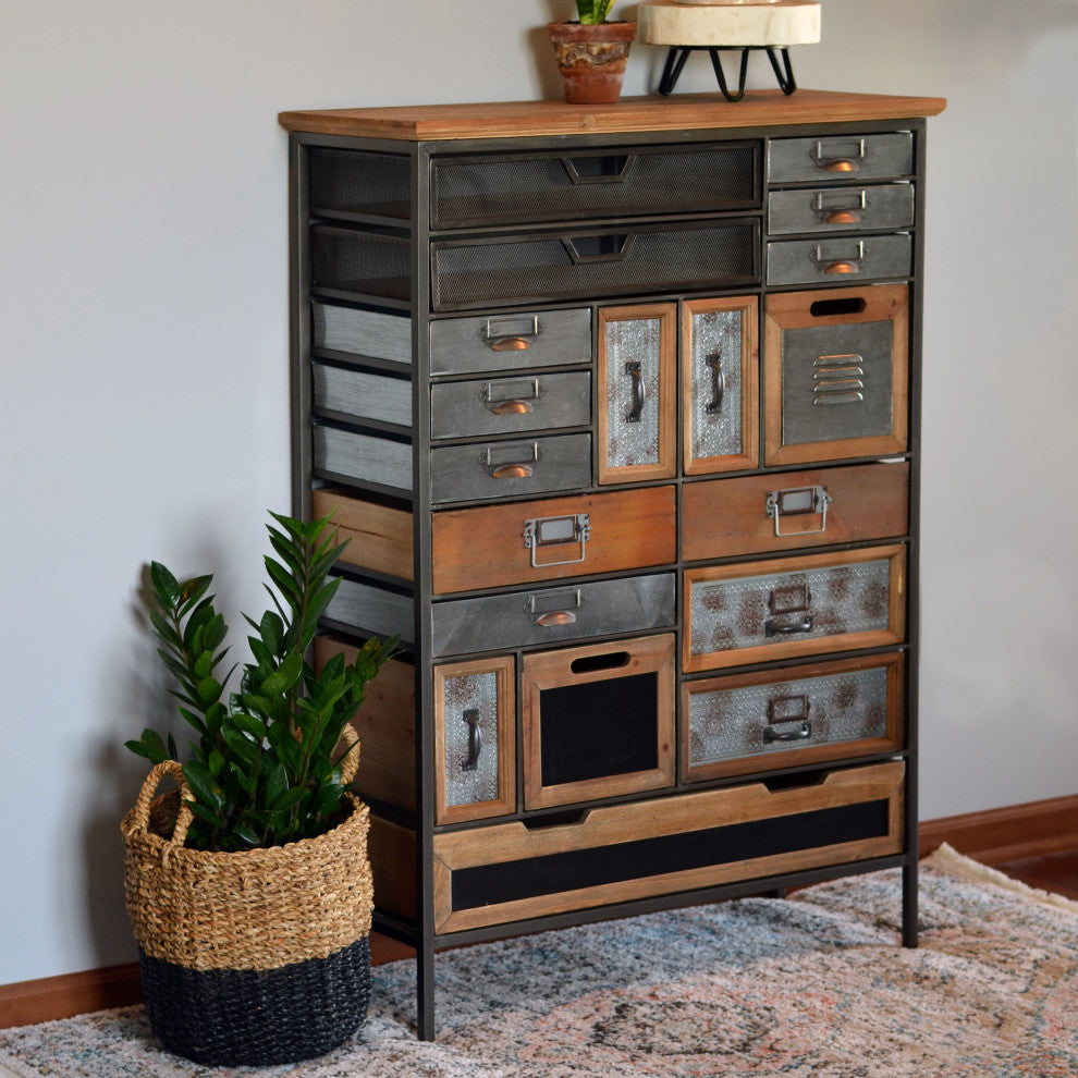 Industrial Chic Multi Drawer Chest