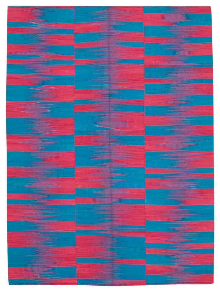 Rug N Carpet - Hand-knotted Oriental 6' 8'' x 9' 2'' Flatweave Wool Kilim Rug
