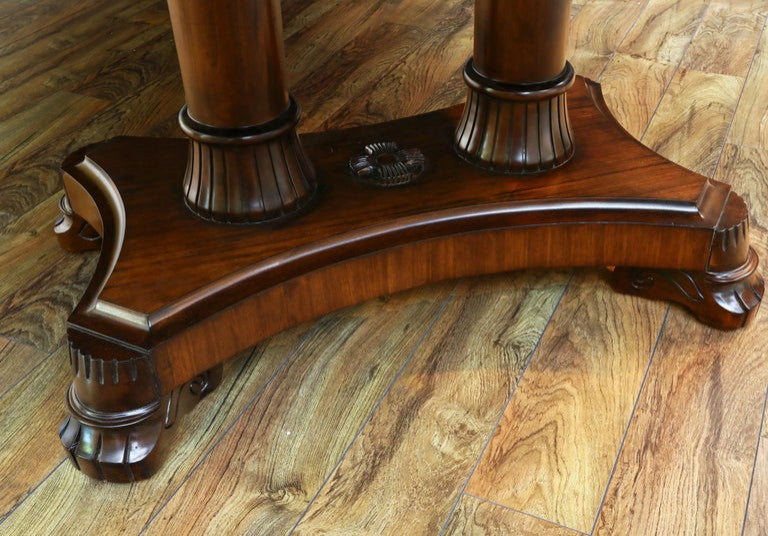 Large Mahogany Regency Dining Table by Leighton Hall