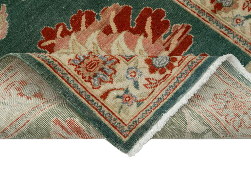 Rug N Carpet - Handmade Oriental 2' 10" x 12' 0" Runner Oushak Area Rug