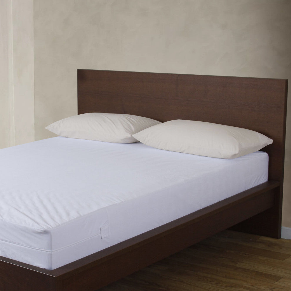 Organic Cotton Pillowcase Pair 300TC GOTS Certified, Ivory, Queen 21"x32"