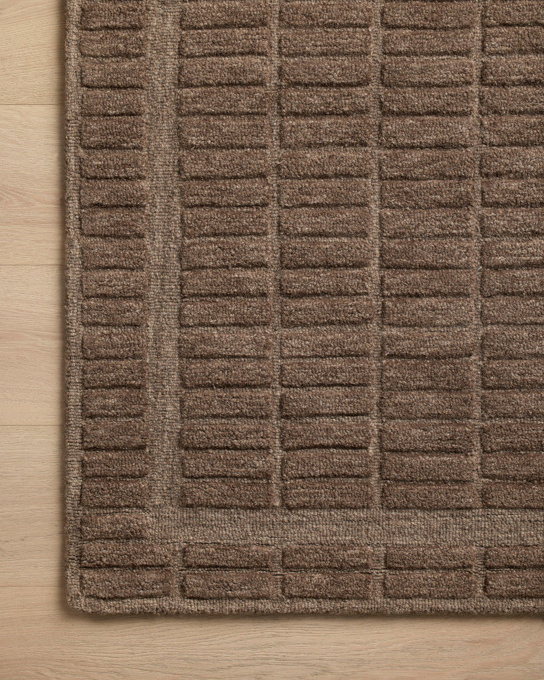 Chris Loves Julia x Loloi Bradley Cocoa / Cocoa 3'-6" x 5'-6" Accent Rug