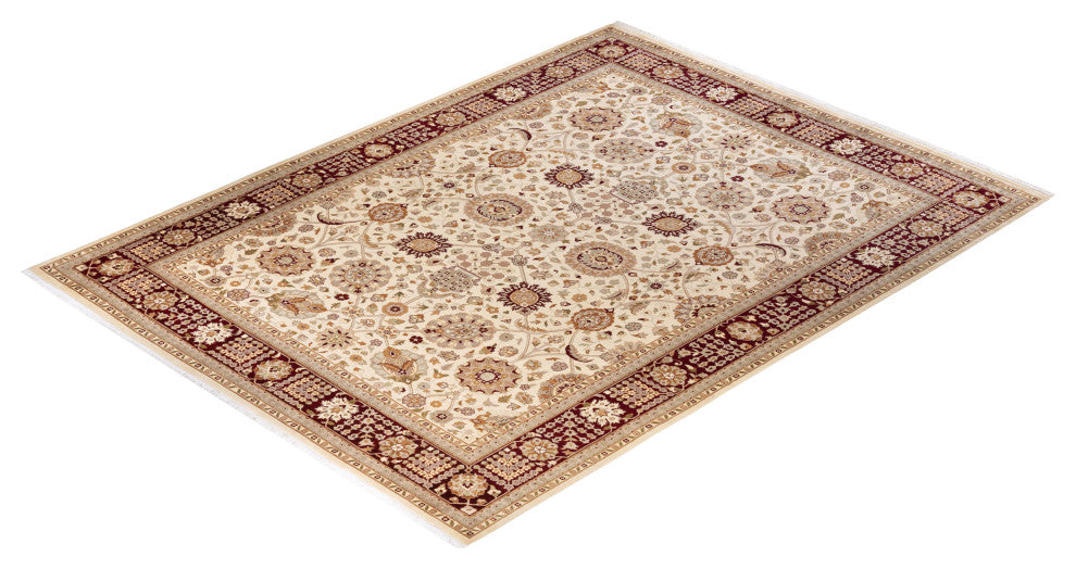 Puri, One-of-a-Kind Hand-Knotted Area Rug Ivory, 9'2"x12'2"