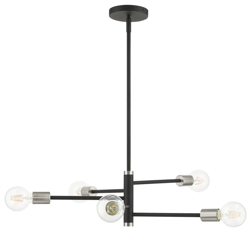 Black Modern, Urban, Scandinavian, Chandelier