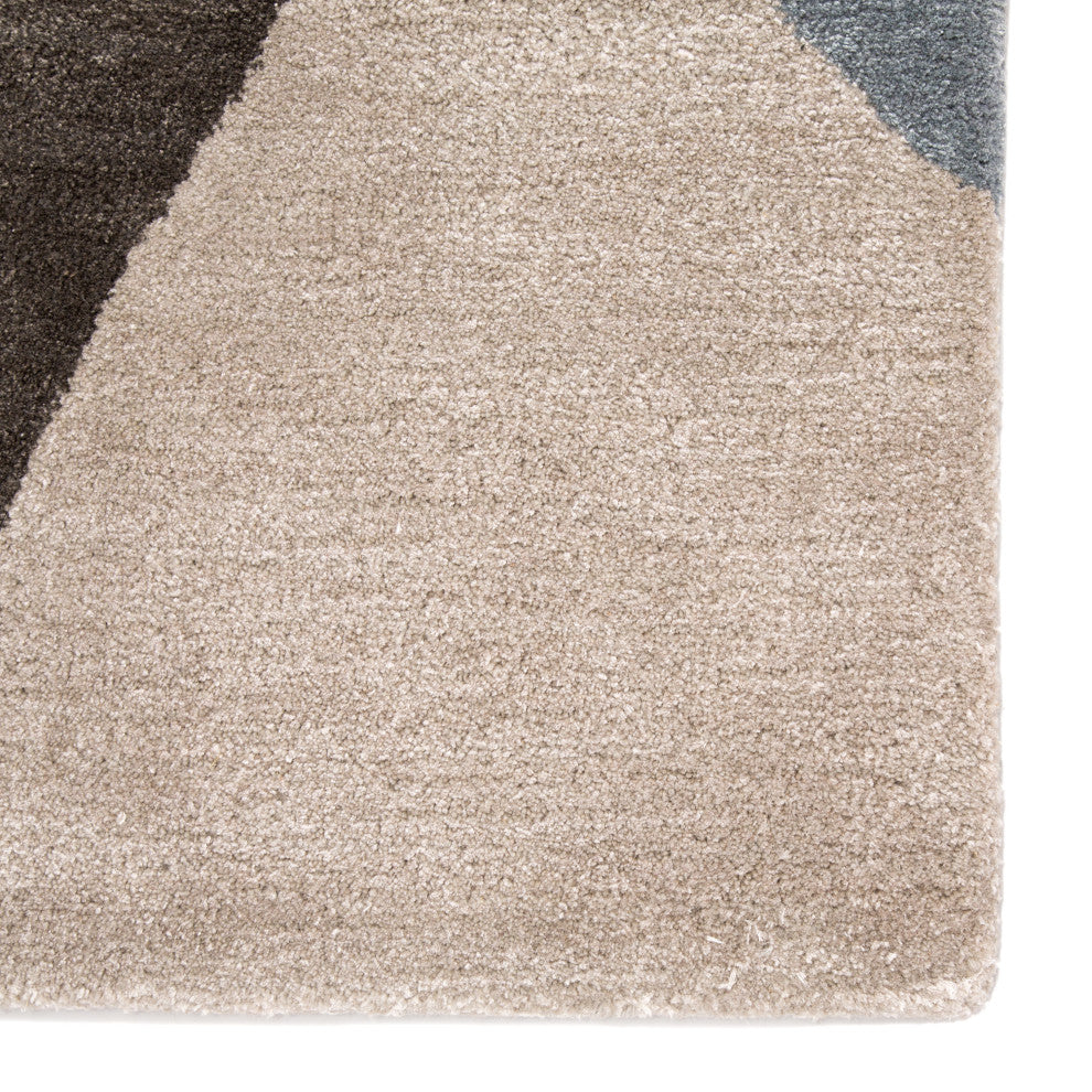 Jaipur Living Scalene Handmade Geometric Gray/ Blue Area Rug 10'X14'