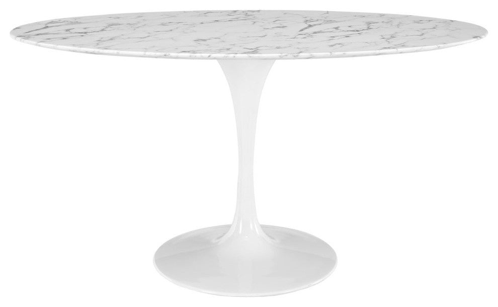 Modern Contemporary Kitchen 60" Dining Table White