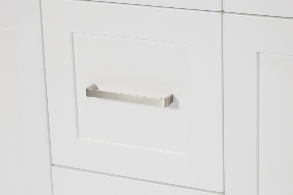 Ariel Hamlet 73" Rectangle Sinks Bath Vanity, 1.5" White Quartz