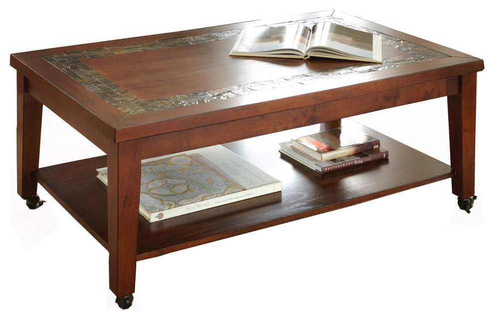 Davenport Cocktail Table With Locking Casters