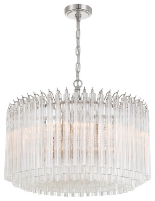 Crystorama Lighting Group LOF-5007 Lofton 7 Light 24"W Pendant - Aged Brass