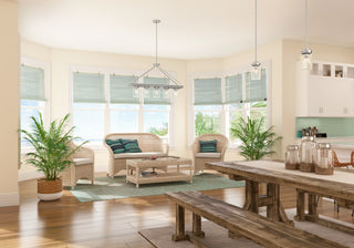 Hunter Devon Park Collection 5-Light Rectangle Chandelier, Brushed Nickel