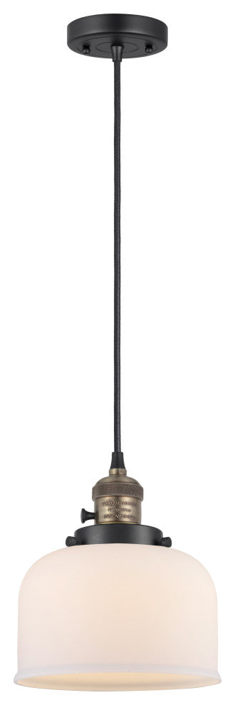 INNOVATIONS 201CSW-BAB-G71 1-Light Mini Pendant Black Antique Brass