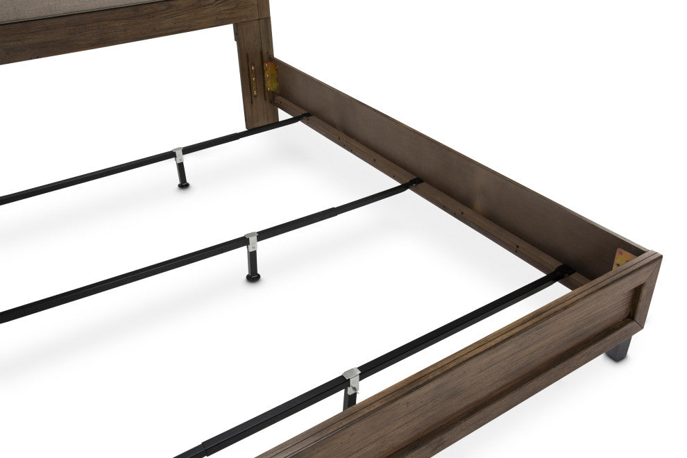 Del Mar Sound Panel Bed With Fabric Insert, Boardwalk, Eastern King