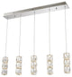 Elegant Lighting Polaris Collection Pendant, Elegant Cut Crystals, Chrome