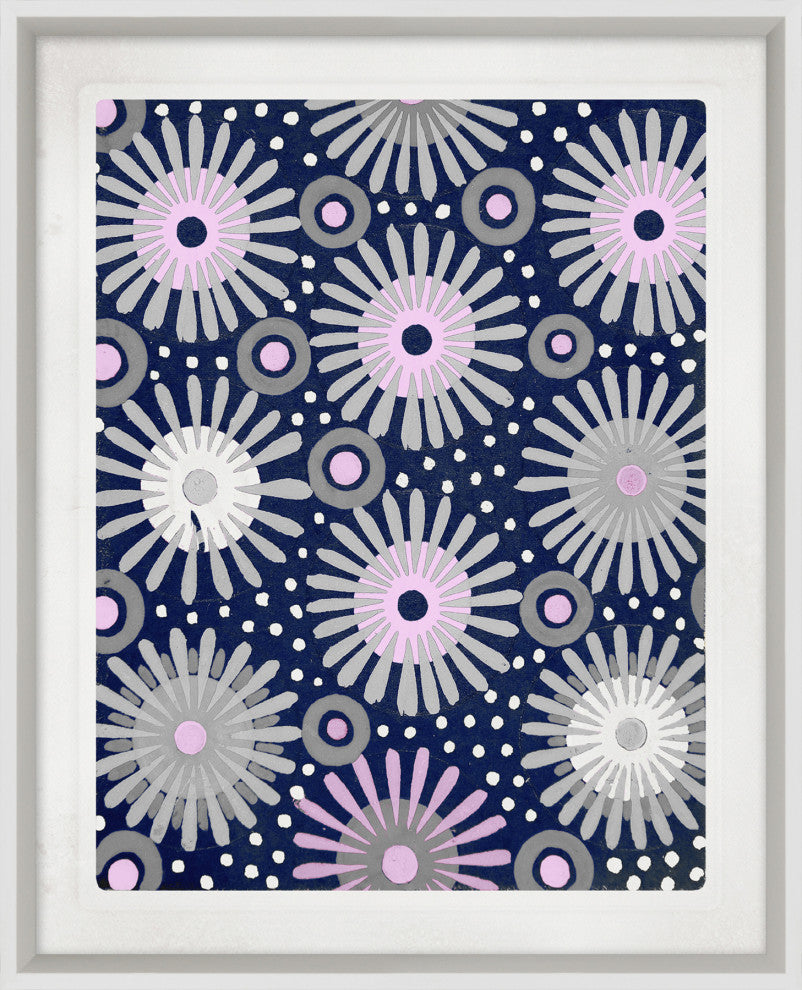 Bermuda Pink And Navy 5, Giclee Reproduction Artwork