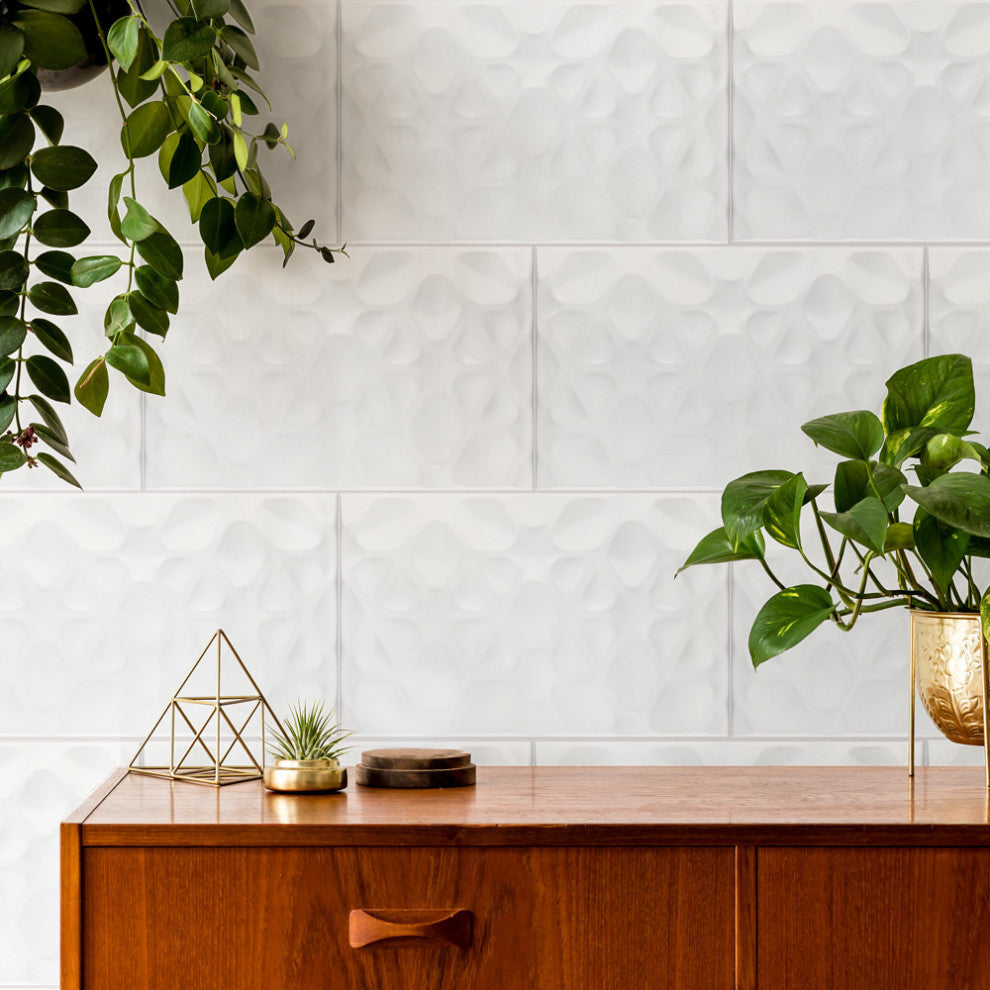 More Pure Glossy White Ceramic Wall Tile