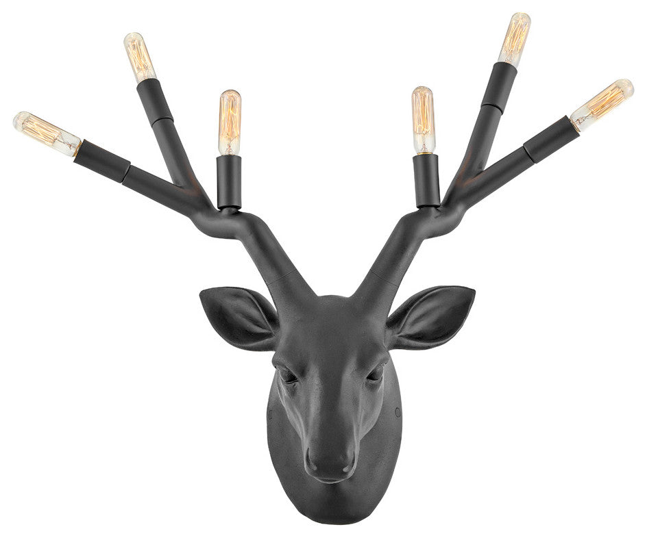 Hinkley Stag Six Light Wall Sconce 30602BK