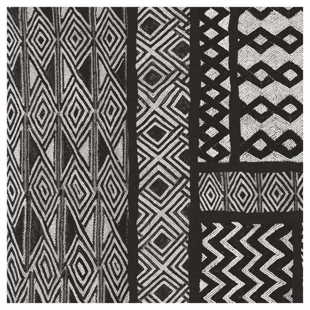 "Kuba Abstract II BW" Digital Paper Print by Sue Schlabach, 20"x20"