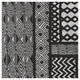 "Kuba Abstract II BW" Digital Paper Print by Sue Schlabach, 20"x20"