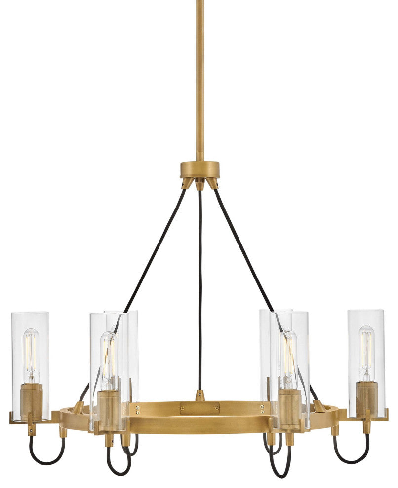 Hinkley Lighting 37855 Ryden 6 Light 28"W Candle Style Chandelier - Heritage