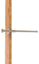 Modern Style Pullout Retractable Garment Rod, Antique Pewter