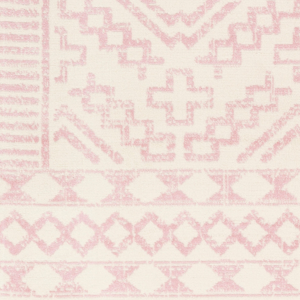 Surya Ustad UST-2313 8'10"x12' Rug, Pale Pink/Cream