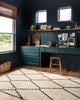 Chris Loves Julia x Loloi Alice Cream/Charcoal 2'-7" x 10'-0" Area Rug